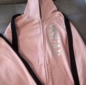 2 Piece Rose Gold "Squad" Jogging Suit